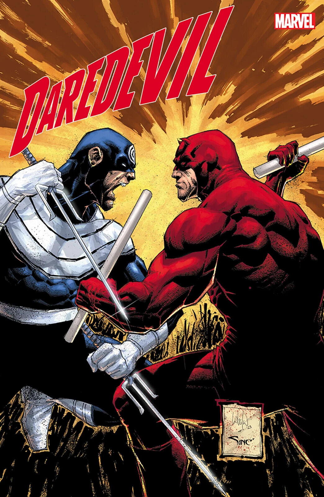 DAREDEVIL #1 (WHILCE PORTACIO BULLSEYE VARIANT)(2023) COMIC BOOK ~ Marvel Comics