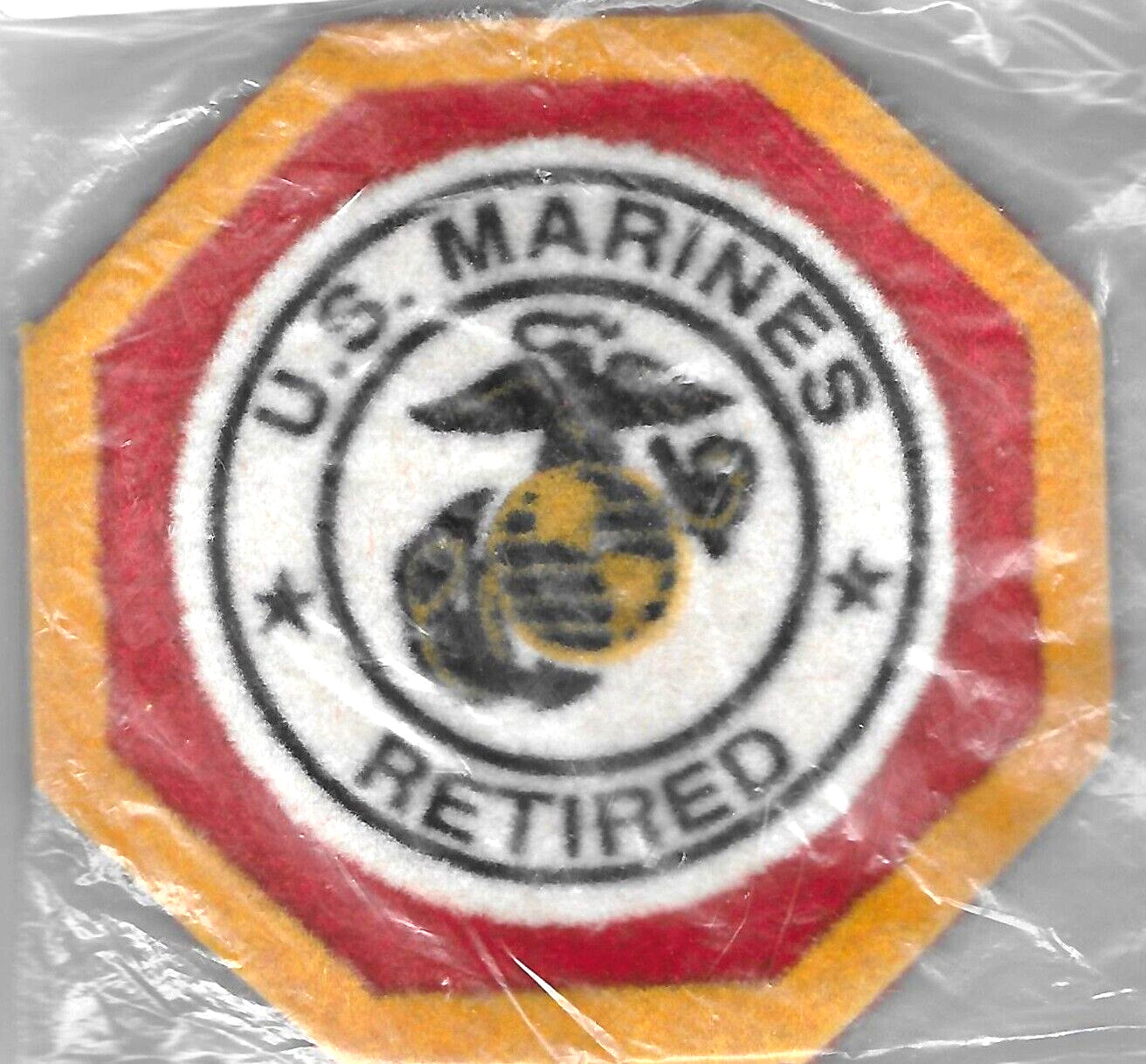 The Versatile Mug Mat U.S. Marines Retired NOS Sealed USA Gold Red Black White