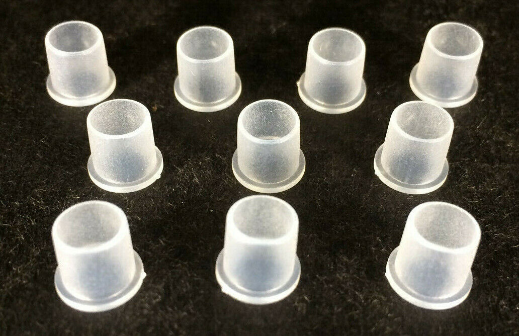 Lot of 10 Clear Plastic Pipe Hole Bushing Lamp Cord Protector For 1/8 IPS Pipe 