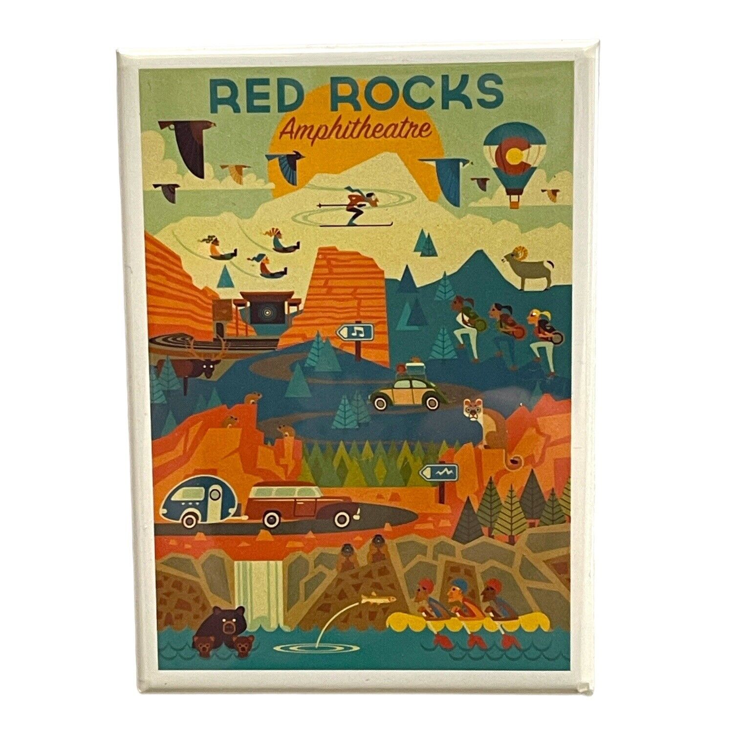 Red Rocks Amphitheater magnet Colorado Fridge Magnet Souvenir