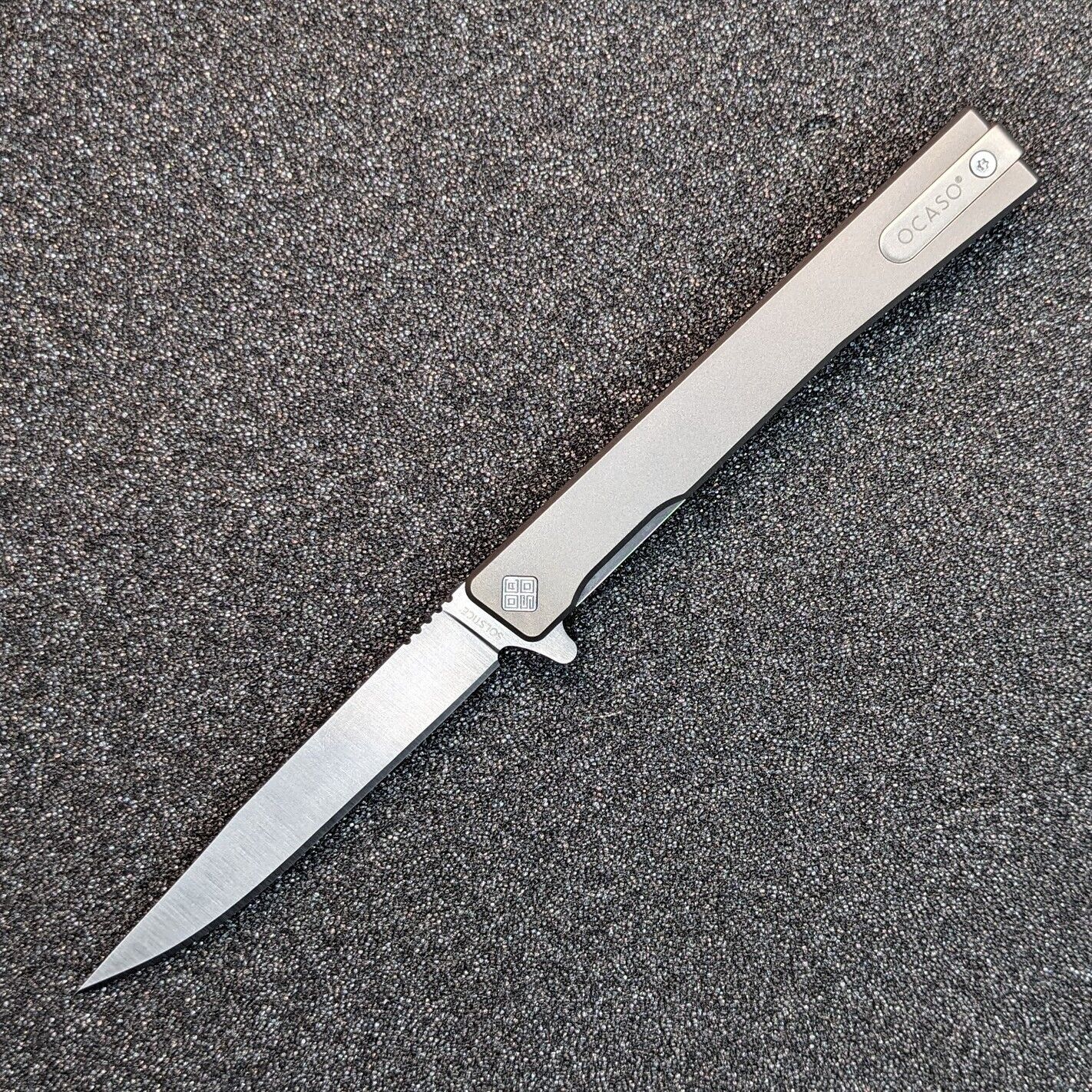 Ocaso Solstice Titanium Flipper Liner-lock Knife S35VN Blade OCA10CTS