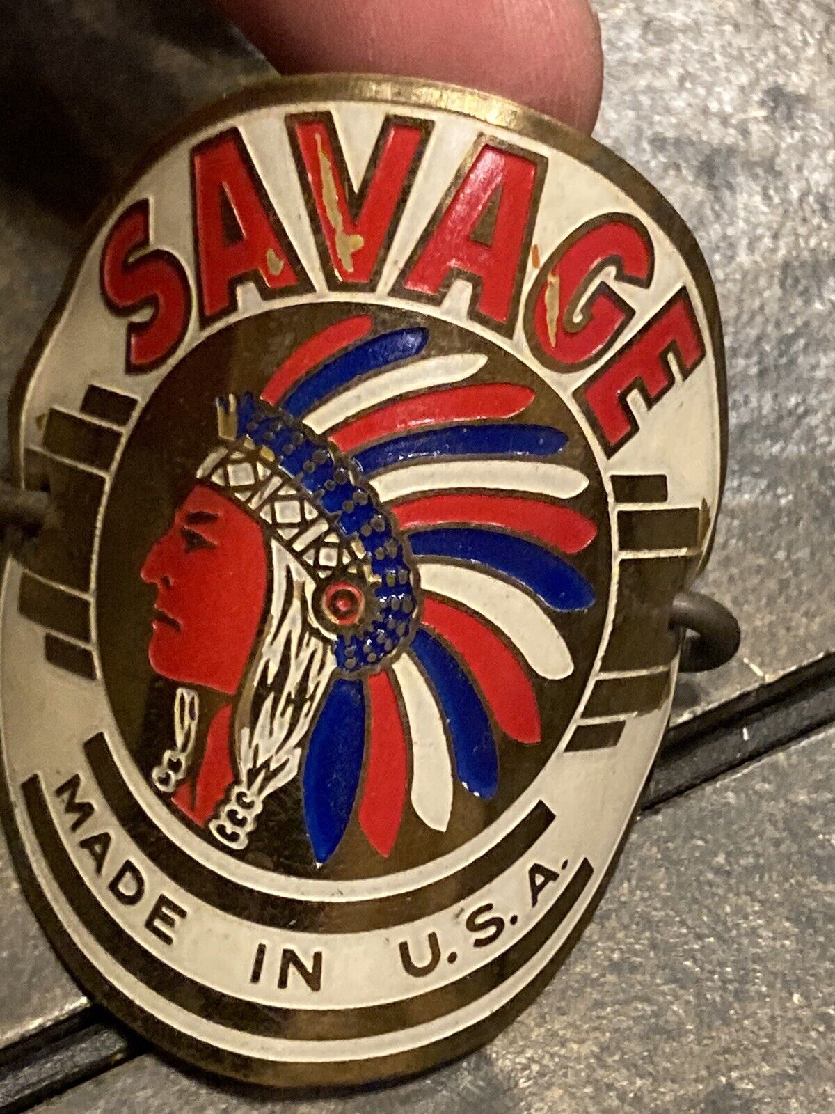 Savage Vintage Bicycle Badge 