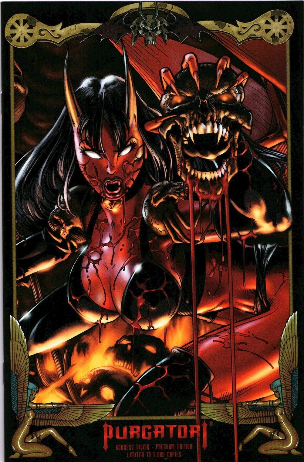 Chaos Comics Purgatori Goddess Rising Comic Book #1B Premium High Grade (1999)