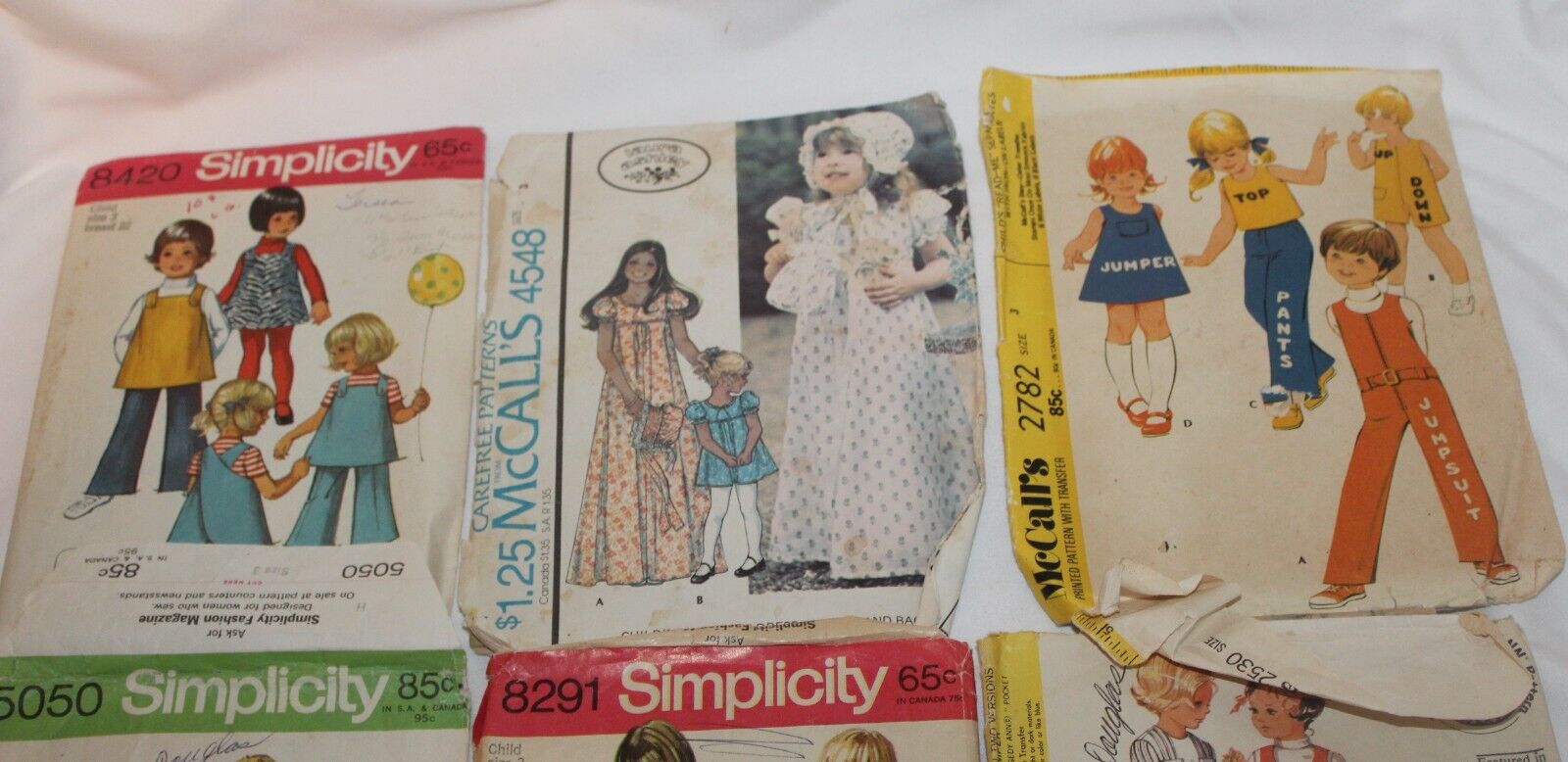 8 Vtg 1960's/80s Sewing Pattern Lot Child Toddler Girl Sz 3 McCalls Simplicity