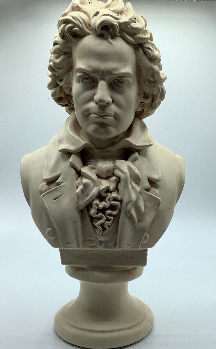 Vintage Beethoven Bust Chalk-ware/Plaster