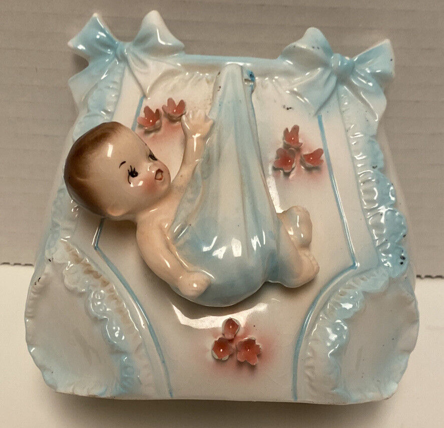 Vintage Ceramic Shafford 1950-60\'s Japan  Baby  In Diaper #5935