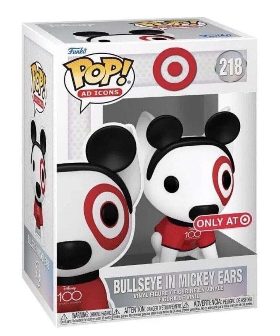 In Hand Funko Pop Bullseye In Mickey Ears Disney 100 #218 Target Exclusive