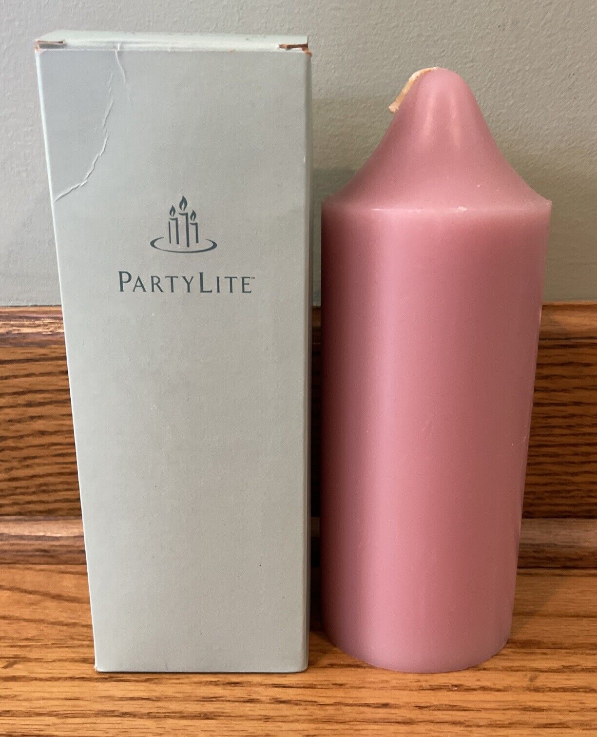 NEW PartyLite RASPBERRY 3 x 7 Bell Top Pillar Candle #S3728 Retired VTG Purple