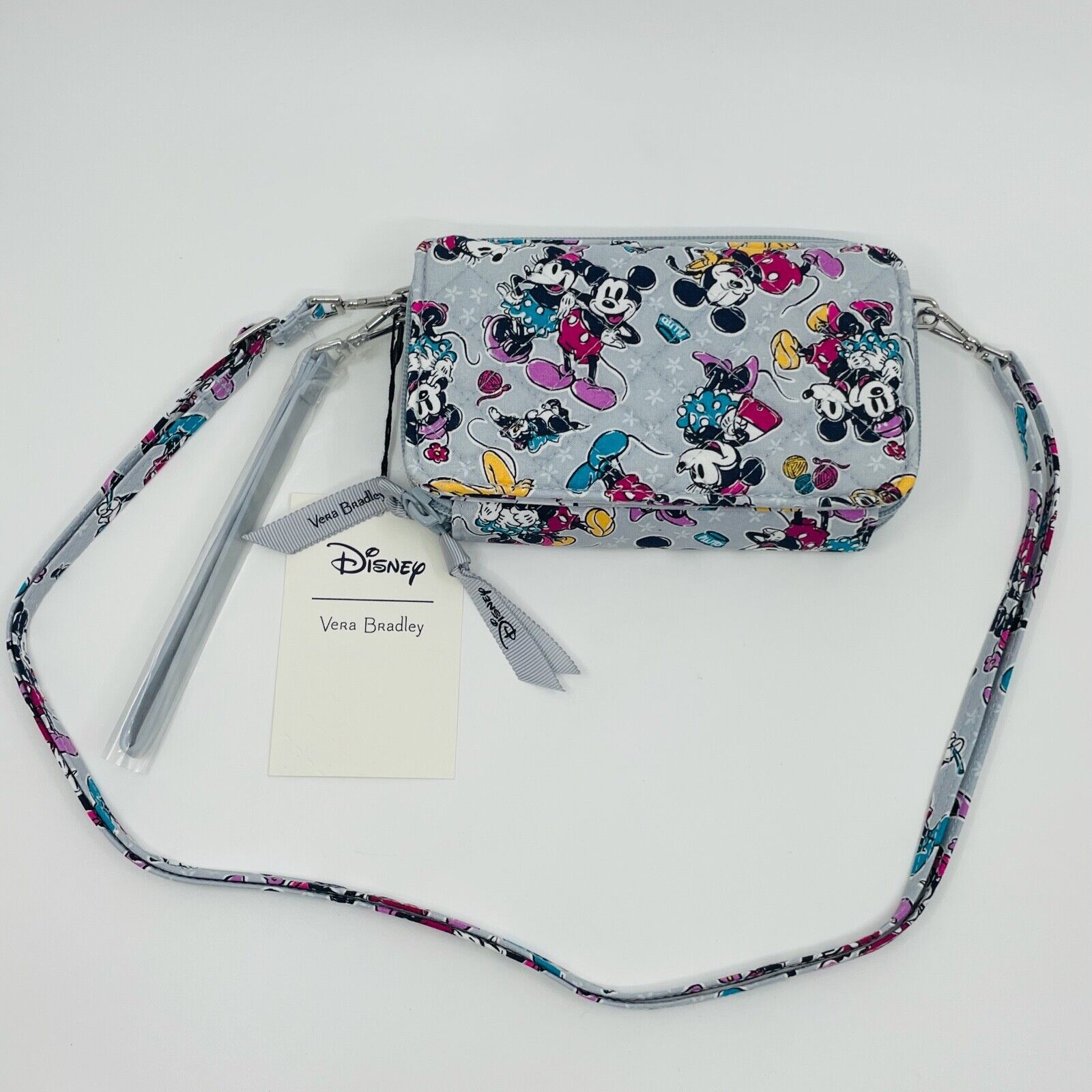 Disney Mickey Mouse & Friends Piccadilly Paisley RFID Crossbody Bag Vera Bradley