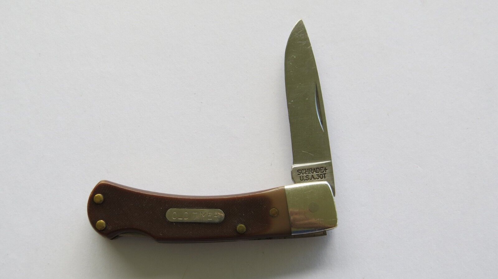 Schrade U.S.A. Old Timer 3OTBearhead Pocketknife Drop Point Vintage 1980's
