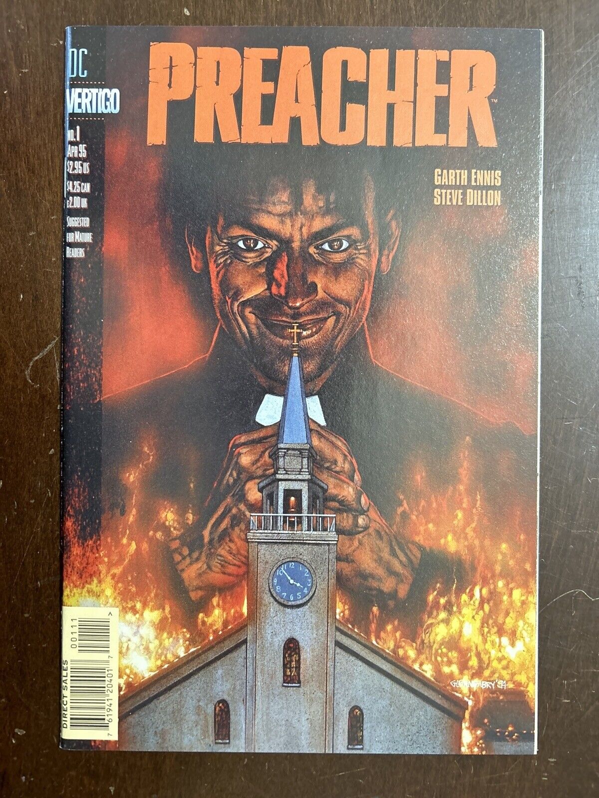 Preacher #1 NM- 9.2 1st App The Preacher DC VERTIGO 1995 Garth Ennis