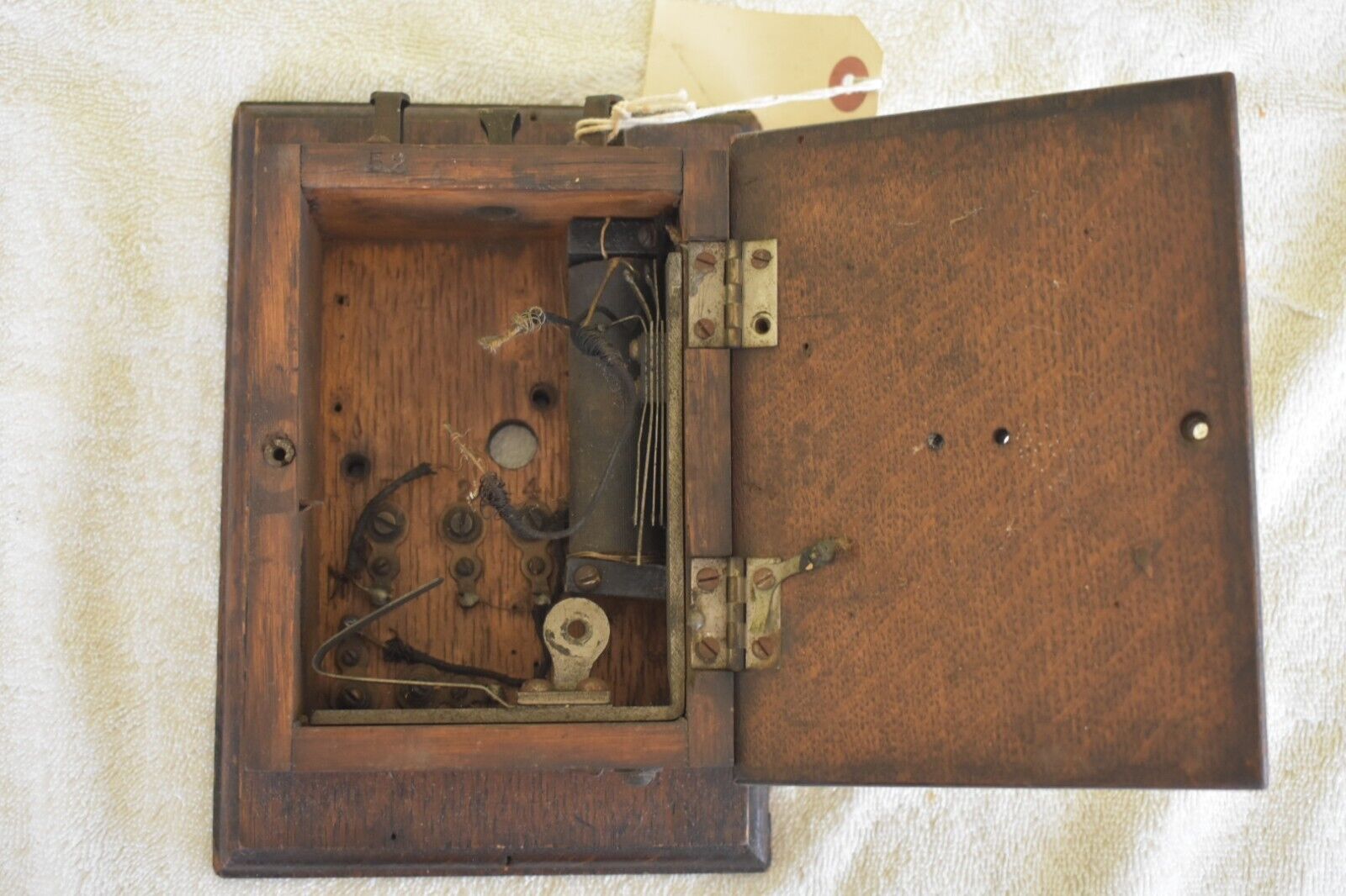 Deveau Wood Telephone Box for Parts