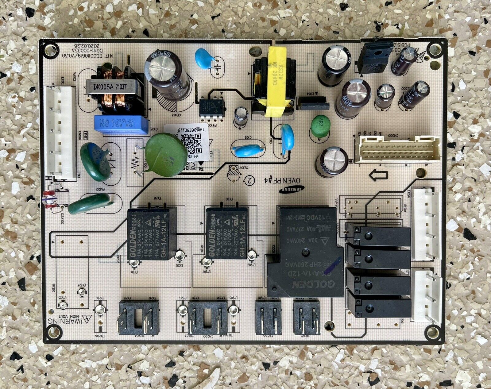 Genuine SAMSUNG Range Oven Relay Board DG92-01207D