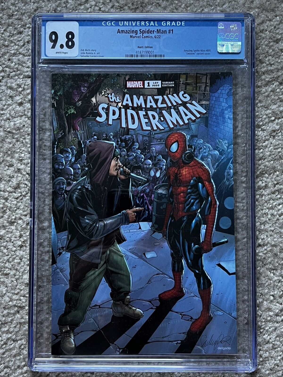 Amazing Spider-Man 1 Eminem Marvel Comics Hustl. Edition CGC 9.8