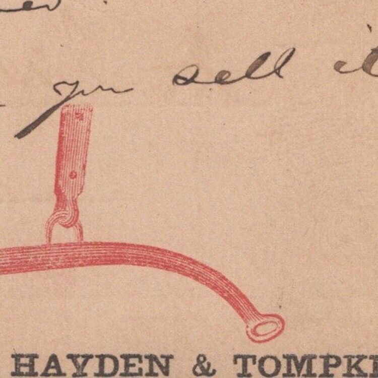 1870s Hayden & Tompkins Patent Gig Trees Saddles 79 Beekman Street New York
