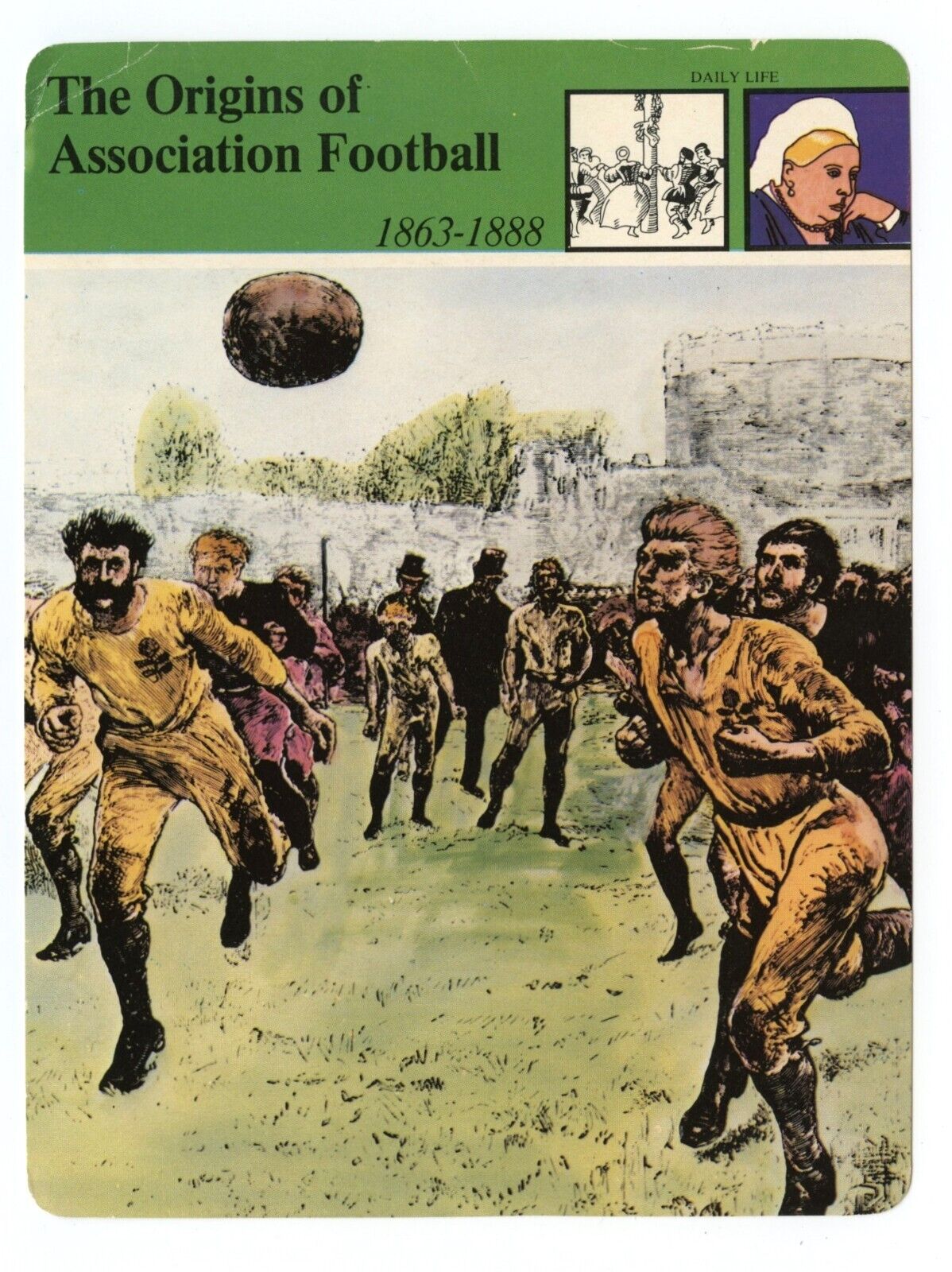 Origins Of Association Football - Daily Life Edito Service British Heritage Card