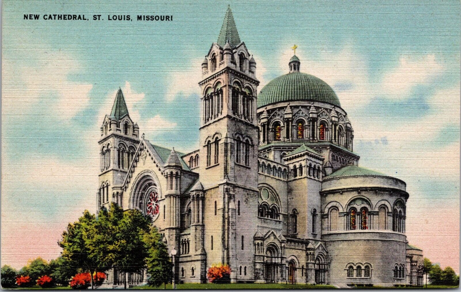 Postcard  New Cathedral St Louis Missouri  [do]