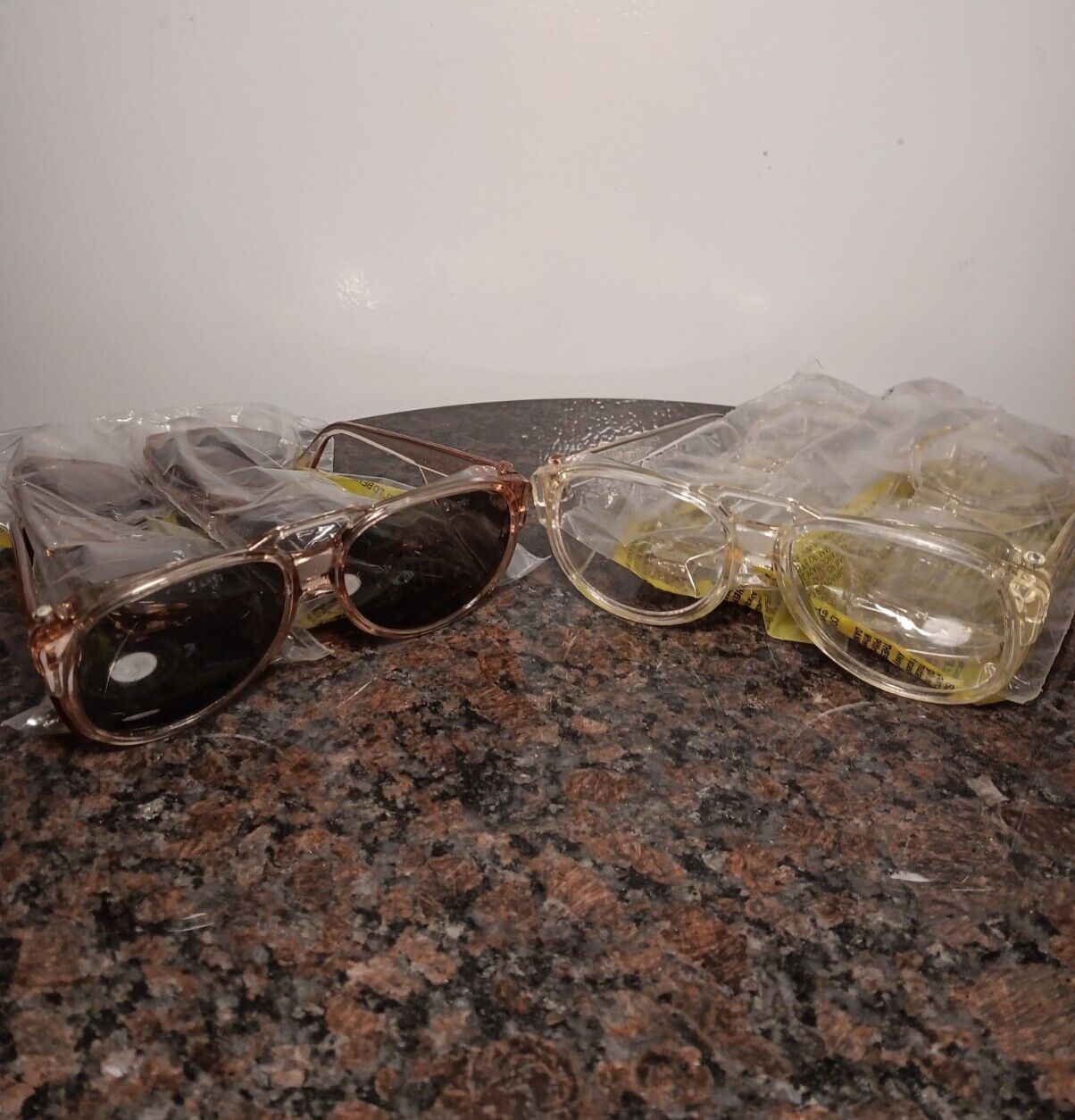 4 QTY Sealed Vintage 1980s Allsafe Safety Glasses Z87.1 w/Side Shields