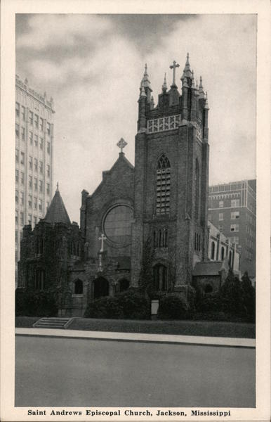 Jackson,MS Saint Andrews Episcopal Church Mississippi City News Co. Inc. Vintage