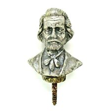 Vintage Metal Bust  Man Figure Screw On Small 2in  picture