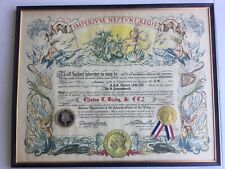 1962 Cold War Era Neptunus Rex Certificate USS Oxford AG-159 Cuban Missile Crisi picture