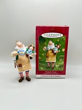 Hallmark Keepsake Ornament Toymaker Santa 2001 Santa having a Tea Party Doll #2 picture