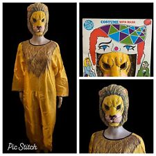 VTG 1960s BEN COOPER Lion Halloween Fabric Costume Young Adult (Size 16-18) USA picture