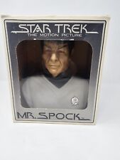 Vintage 1979 Mr. Spock Ceramic Bust Star Trek Grenadier Liquor Decanter In Box picture