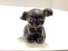 Antique Cast Iron Figurine Paperweight Miniature Dog Puppy picture