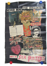 Sex Pistols Never Mind The Bollocks 1977 Original Promo Poster 25.75