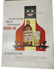 1949 Print Ad Ancient Age Kentucky Straight Bourbon Whiskey Frankfort KY Rand picture