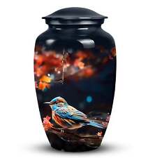 Unique Sparrow Metal Cremation Urn for Adult Female Ashes picture