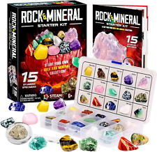 XXTOYS Kids Rocks Collection - 15-Piece Rock Collections for Kids - Cool Geology picture