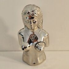 Collectable Vintage Silver Color Female Torso Metal Refillable Lighter Figurine picture