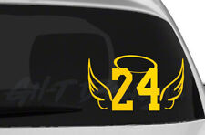 Kobe Bryant #24 with Halo and Wings, Lakers, Vinyl Decal Sticker, Black Mamba 8 picture