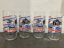 Set Of 4 Diet Pepsi Glasses You Got the Right One Baby Uh-Huh Ray Charles MINT picture