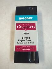 Vintage Rolodex 6 Hole Paper Punch For Attaché Traveler Organizer picture