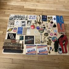 Pop's USED Vtg. Mixed Junk Drawer- Photos/Coins/Pins/Patches/etc. NICE Mixed Lot picture