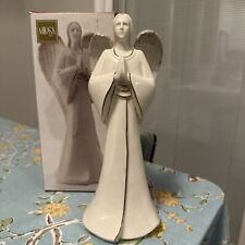 MIKASA Christmas Porcelain Praying Angel Figurine w/ Gold Trim -10 