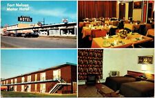 Fort Nelson Motor Hotel British Columbia Canada 1970s Chrome Postcard Photo picture
