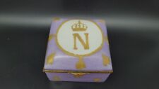 Antique French NAPOLEON CROWN SEVRES PORCELAIN TRINKET BOX picture