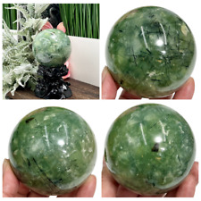 Prehnite with Epidote Sphere Healing Crystal Ball 648g 75mm picture