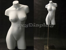 Female Fiberglass Sexy Torso With Heavy Square Metal Stand #MD-AD1W picture