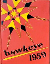 1959 State University of Iowa College Yearbook Hawkeye Forest Evashevski Coach picture