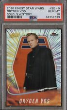 2018 Topps Finest Star Wars Solo: S.W. Story #SO-5 Dryden Vos PSA 10 GEM MINT picture