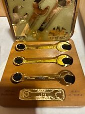 MAC TOOLS SCS 1993 24KT GOLD PLATED WRENCH SET In ORIGINAL BOX picture