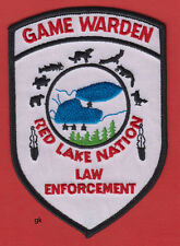 RED LAKE NATION MINNESOTA GAME WARDEN POLICE SHOULDER PATCH picture