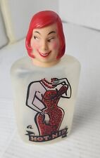 Vintage 1950s  A Hot Nip Vintage Novelty Pocket Flask Lady Plastic Milbit picture
