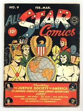 All Star Comics #9 VG+ 4.5 RESTORED 1942 picture