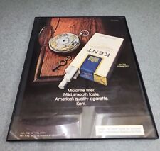 Kent Cigarettes Micronite Filter  Pocket Watch  Print Ad 1974 Framed 8.5x11  picture